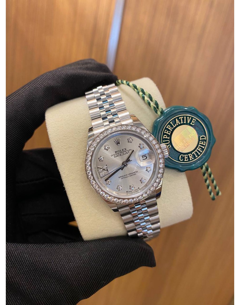 Rolex diamond fully automatic on sale watch